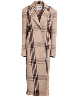 MSGM Overcoats & Trench Coats - Natural