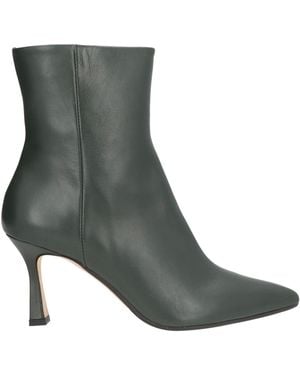 The Seller Military Ankle Boots Leather - Grey