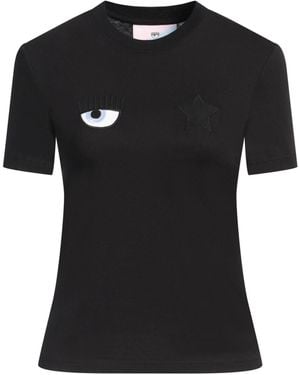 Chiara Ferragni T-Shirt Cotton - Black