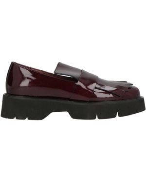 Frau Burgundy Loafers Leather - Brown