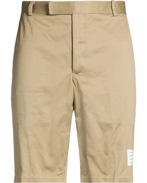 Thom Browne Khaki Shorts & Bermuda Shorts Cotton - Natural