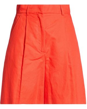 Weekend by Maxmara Shorts & Bermuda Shorts Cotton, Linen - Red