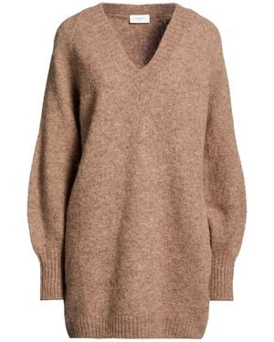 Paolo Pecora Jumper Alpaca Wool, Merino Wool, Polyamide, Elastane - Brown