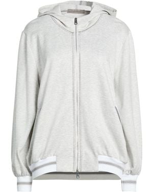 D.exterior Light Sweatshirt Viscose, Polyester, Polyamide, Metallized Polyamide, Elastane - White
