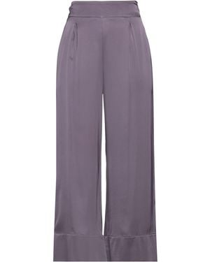 ALESSIA SANTI Lilac Trousers Viscose, Elastane - Purple