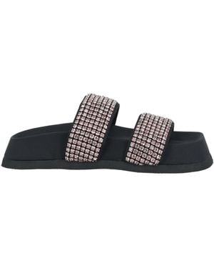 Manufacture D'essai Sandals Textile Fibres - White