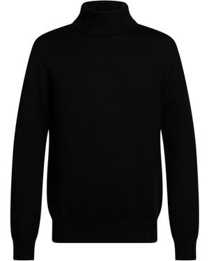 Alpha Studio Rollkragenpullover - Schwarz