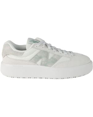 New Balance Ct302 Sneakers Textile Fibers, Leather - White