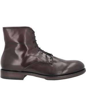 Pantanetti Dark Ankle Boots Leather - Brown