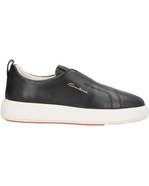 Santoni Trainers - Black