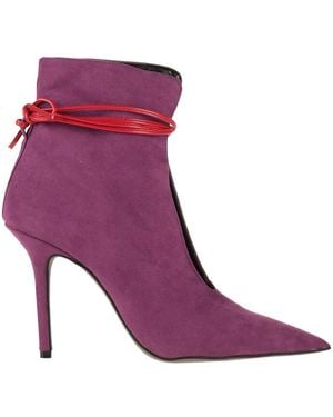 Islo Isabella Lorusso Mauve Ankle Boots Textile Fibres - Purple