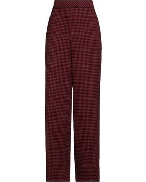 SIMONA CORSELLINI Trousers Viscose, Polyester, Elastane - Purple