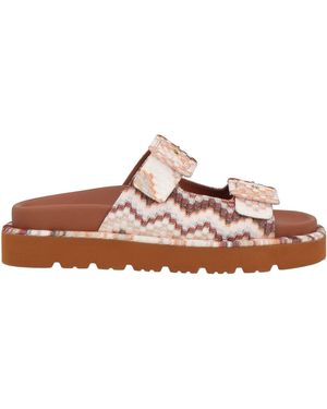 Missoni Sandals Textile Fibres - Brown
