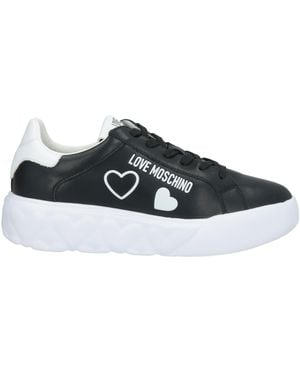 Love Moschino Trainers Calfskin - Black
