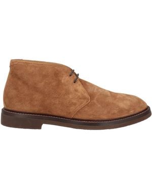 Brunello Cucinelli Camel Ankle Boots Leather - Brown