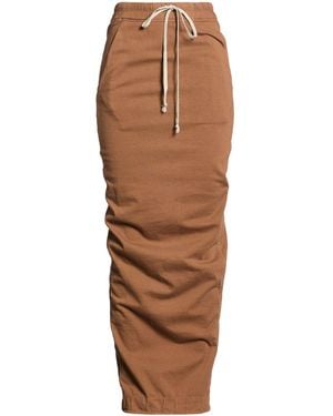 Rick Owens Maxi Skirt Cotton, Elastane - Brown