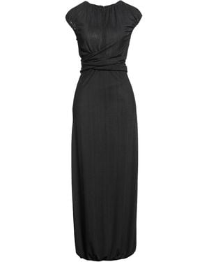 Giorgio Armani Maxi-Kleid - Schwarz