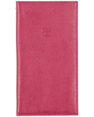 Il Bisonte Document Holder Cowhide - Pink