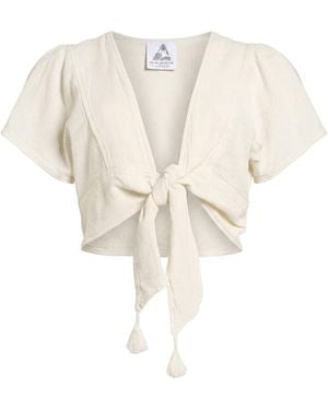 Pearl & Caviar Ivory Top Cotton - White