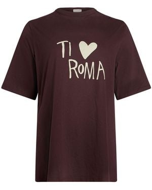 Alysi Crème Chocolate T-Shirt Cotton - Red