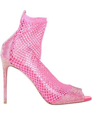 Le Silla Ankle Boots Textile Fibers, Leather - Pink