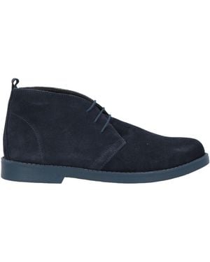 Tsd12 Ankle Boots Soft Leather - Blue