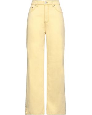 Ganni Magny Wide-Leg Jeans - Yellow