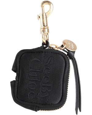 See By Chloé Covers & Cases Polyester, Cow Leather - Black