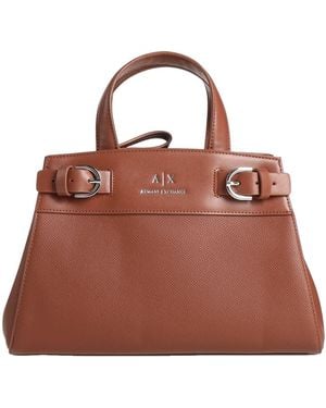 ARMANI EXCHANGE Handbag Polyester, Polyurethane - Brown