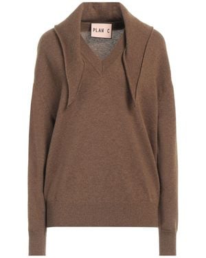 Plan C Pullover - Braun