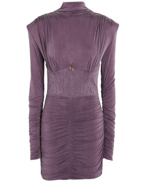 Elisabetta Franchi Vestito Corto - Viola
