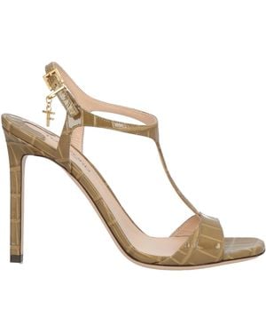 Tom Ford Military Sandals Leather - Metallic