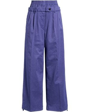 White Sand Pants - Blue