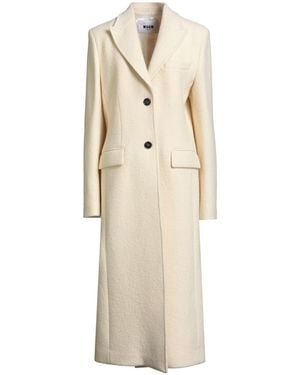 MSGM Cream Coat Virgin Wool - Natural