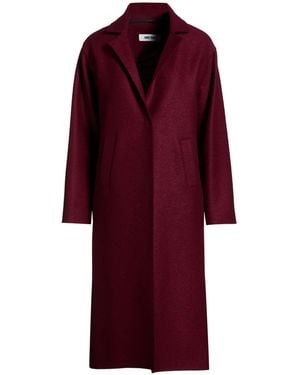 ANNIE PARIS Burgundy Coat Virgin Wool - Red