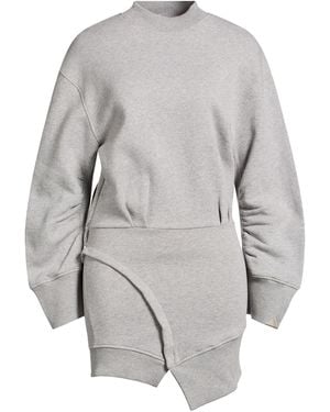 The Attico Mini Dress Cotton - Gray