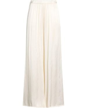 Haveone Ivory Trousers Viscose - White