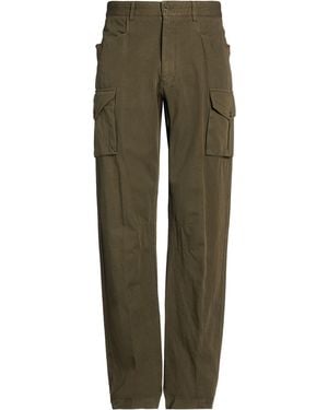 Lardini Military Trousers Cotton, Linen - Green