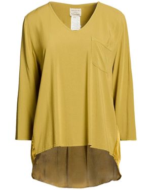 ALESSIA SANTI Khaki Top Viscose, Cupro - Yellow