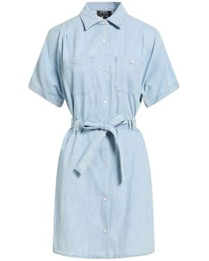 A.P.C. Mini Dress - Blue