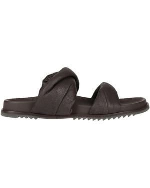 Rick Owens Sandals Leather - Brown