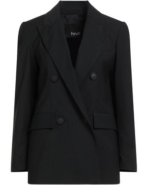 Hevò Blazer Polyester, Viscose, Elastic Fibres - Black
