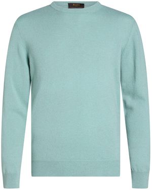 Moorer Light Sweater Cashmere - Blue