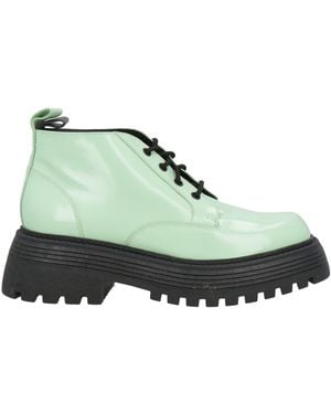 3Juin Light Ankle Boots Leather - Green