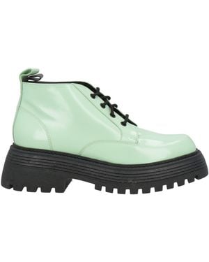 3Juin Light Ankle Boots Leather - Green