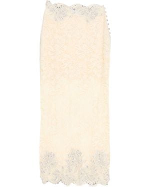 Rabanne Ivory Midi Skirt Polyamide, Elastane - Natural