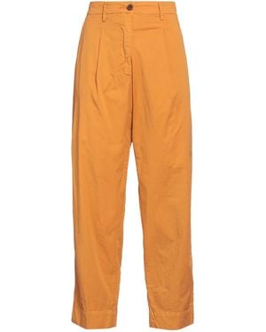 White Sand Pants Cotton, Elastane - Orange