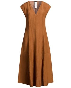 Pennyblack Midi Dress Viscose, Linen - Brown