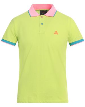 Peuterey Lime Polo Shirt Cotton, Elastane - Yellow