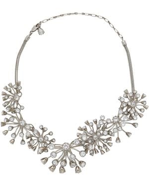 Lanvin Necklace Brass, Glass - White